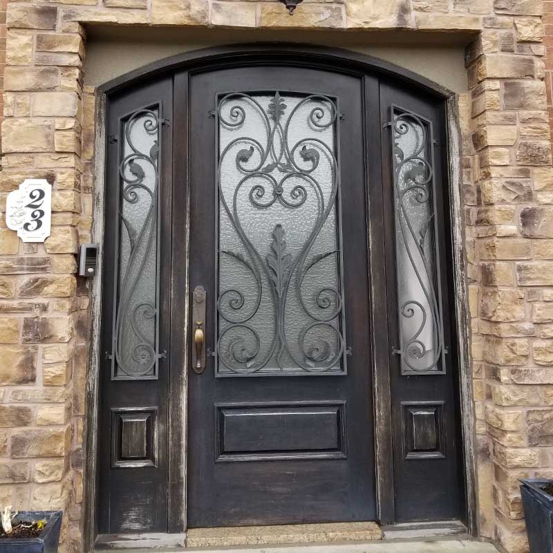 Red Mahogany Door - Pre-refurbishment
