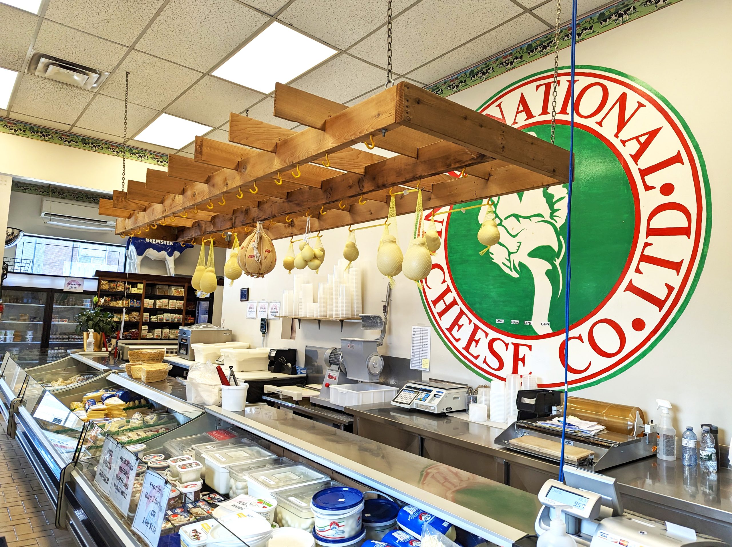 Toronto Home Painting: Interior Commercial Painting of International Cheese Factory Shop in Toronto