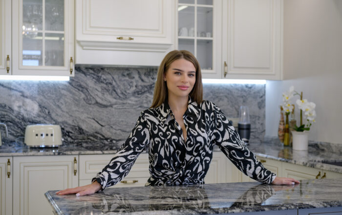 Painted kitchen cabinet color ideas from a cabinet painting project in New Market