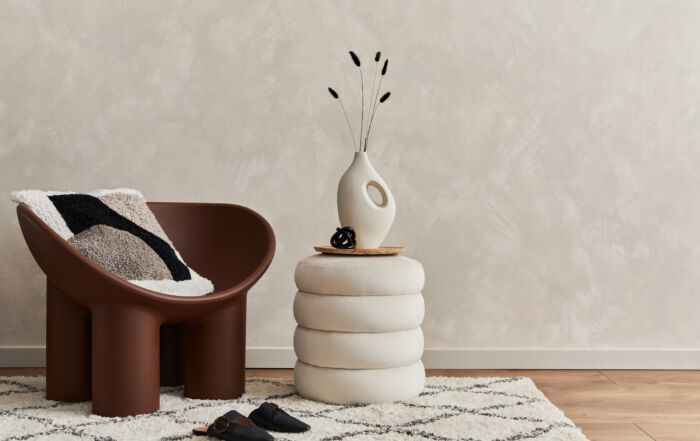 Earthy Clay-Based Limewash Paint Texture with Warm Undertones