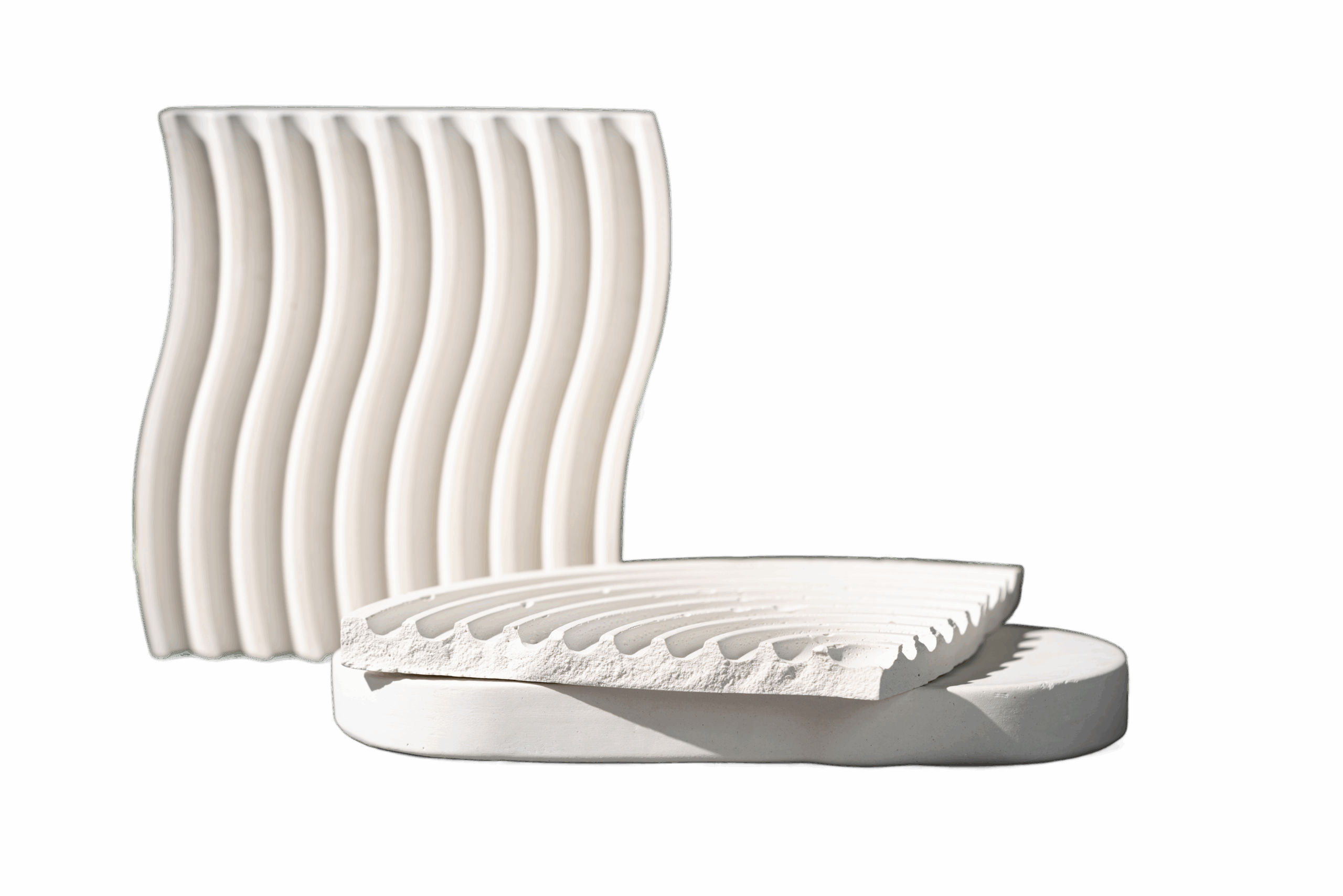 fluted-plaster -wall-textre