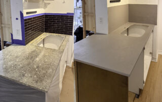 Finished Microcement Kitchen Renovation in Yorkville