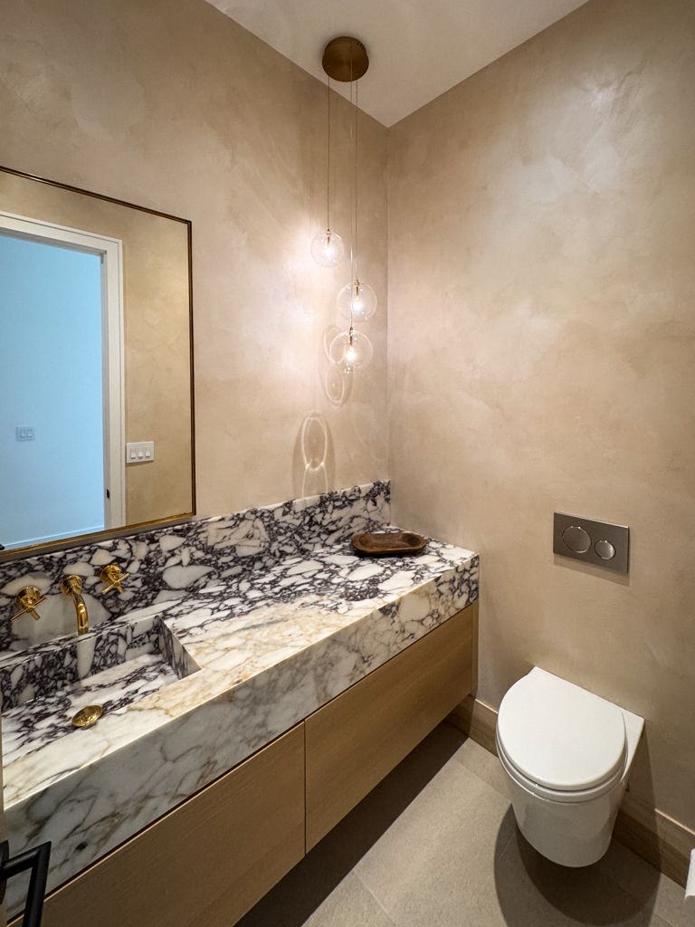 beige-limewash-powder-room-mississauga-toronto-1 Elegant Beige Limewash Powder Room in Mississauga