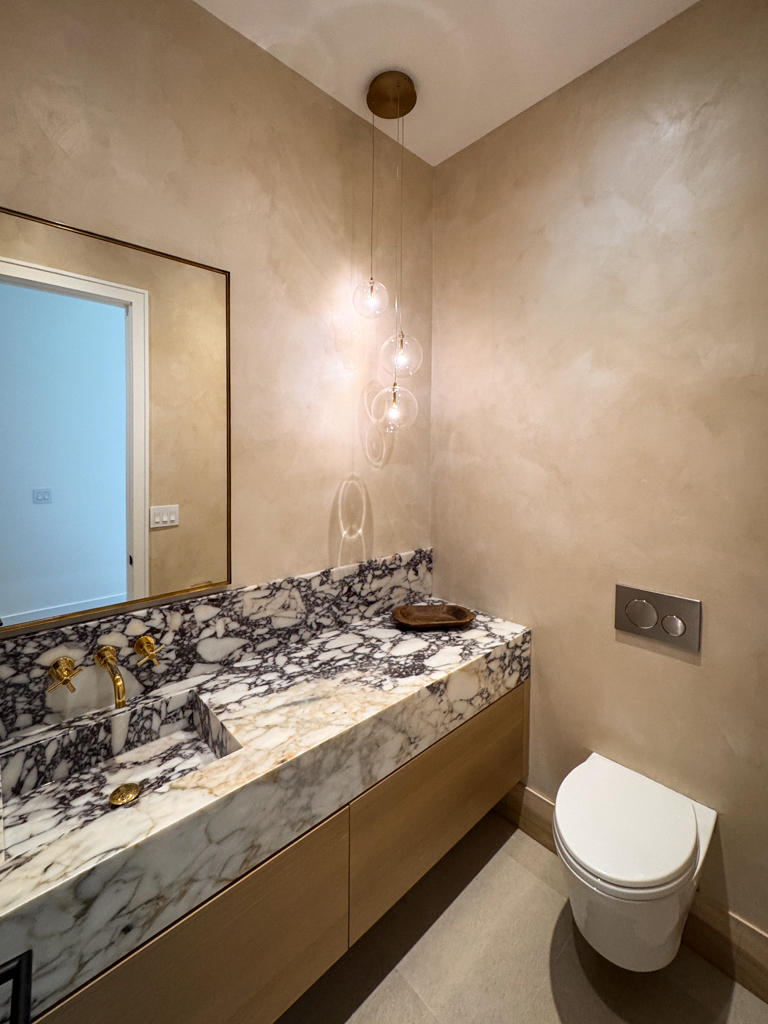 beige-limewash-powder-room-mississauga-toronto-5 Elegant Beige Limewash Powder Room in Mississauga