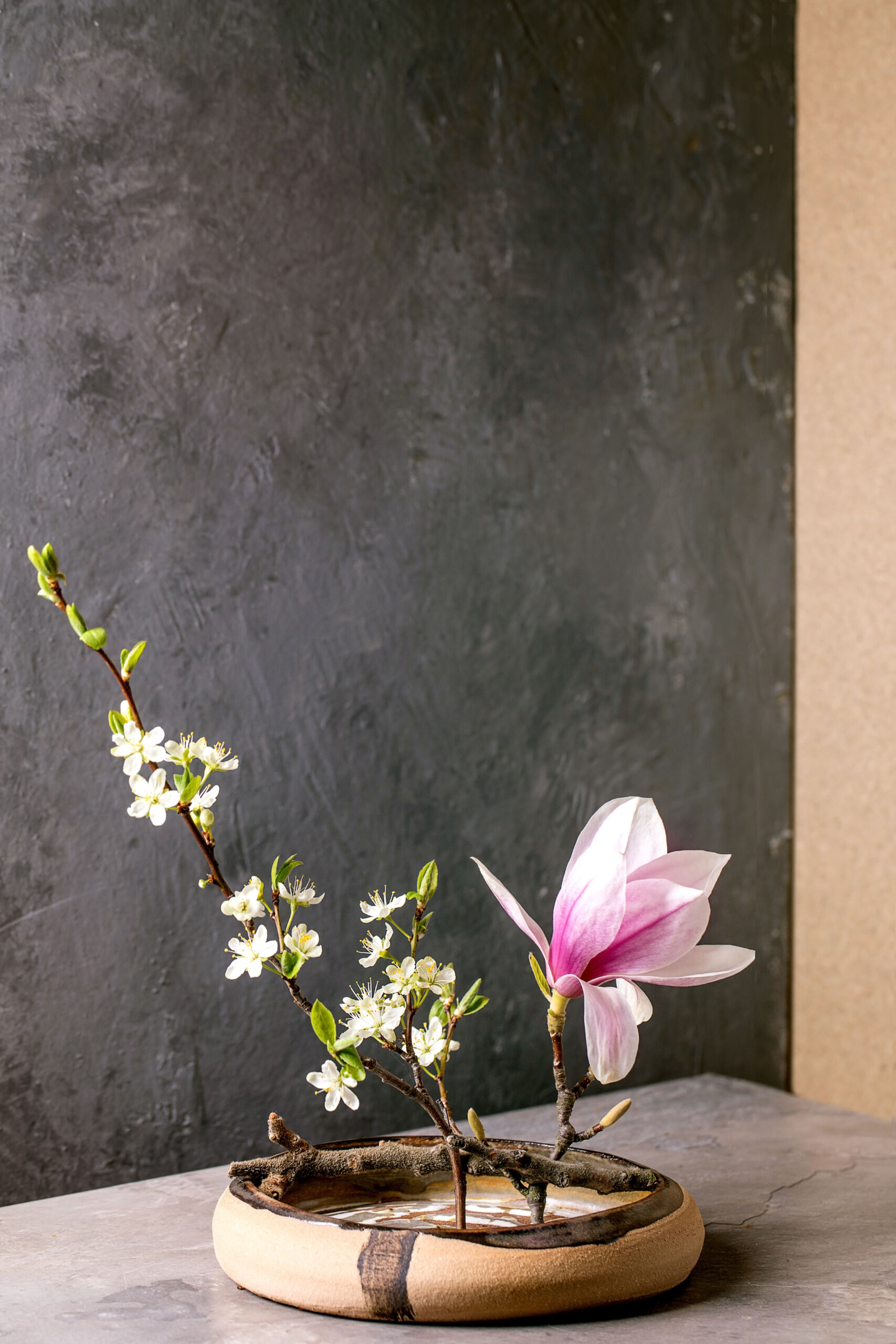 charcoal-microcement-wall-toronto Seamless microcement wall finish in a charcoal grey with high texture and no visible joints.