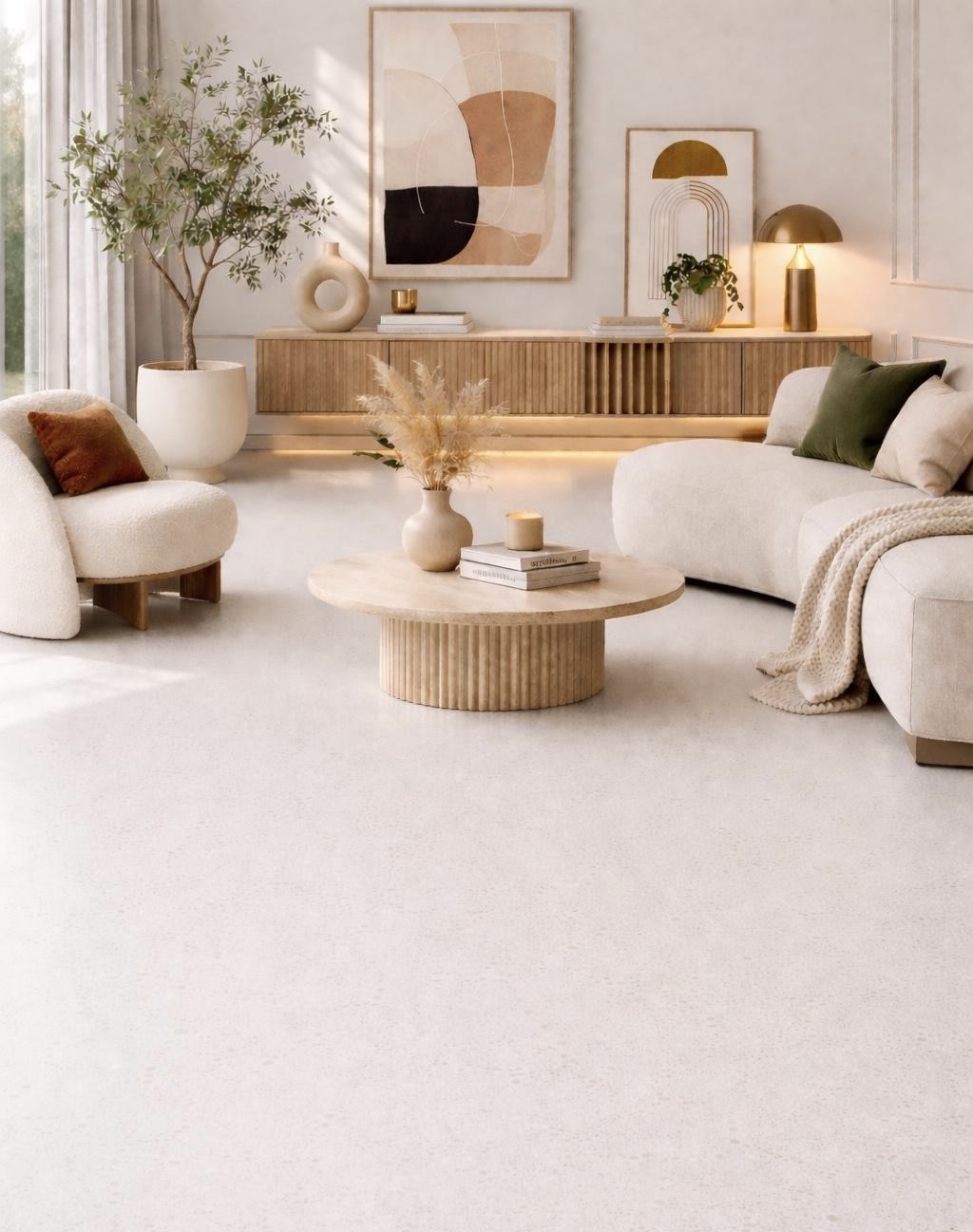 Seamless Aero-Elastic Eco Flooring Solution in Toronto Living Room